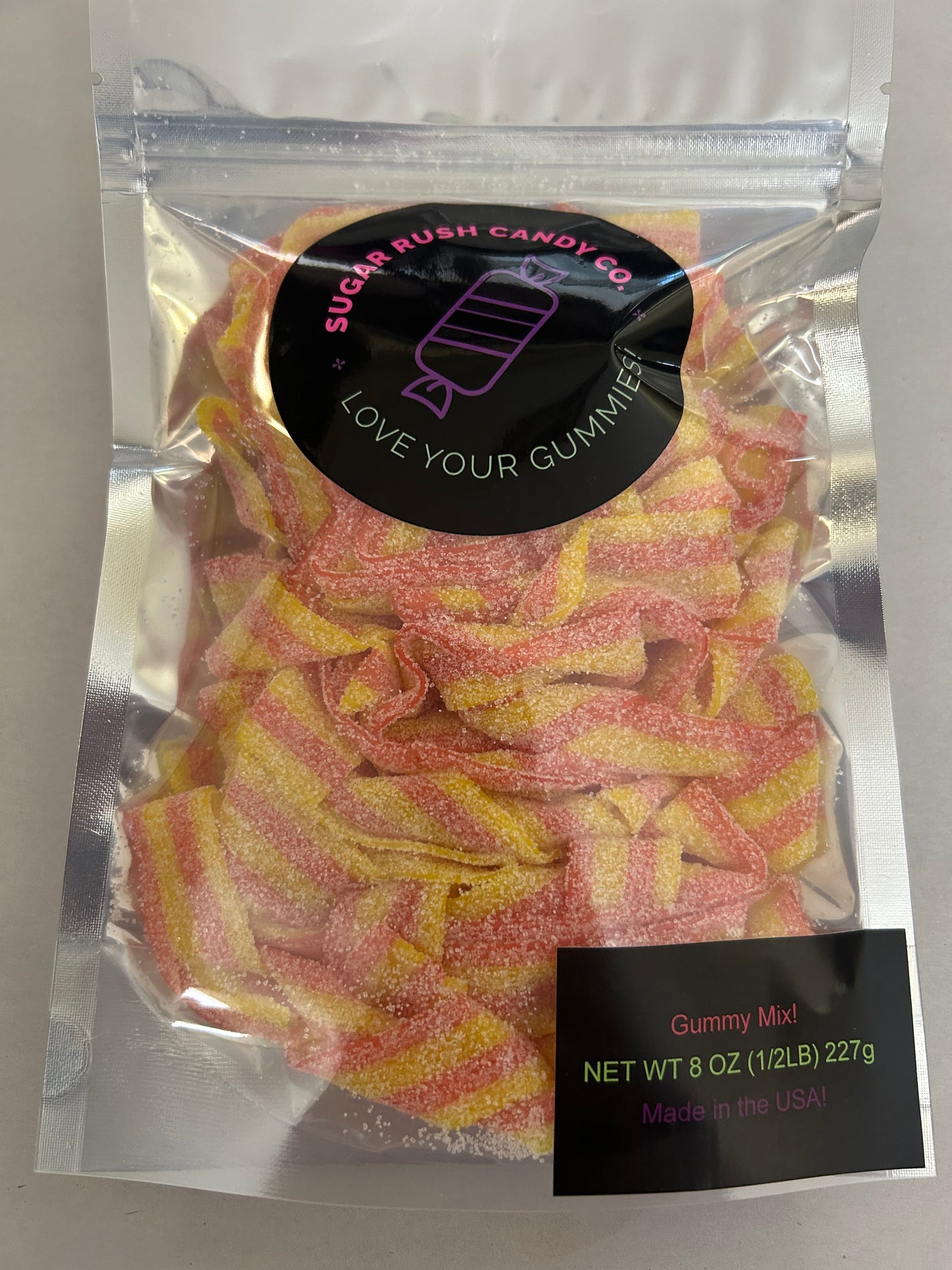 Sour Strawberry Banana Belts (1/2 Pound Bag)